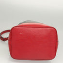 LOUIS VUITTON Epi Noe Shoulder Bag Bicolor Black Red M44017 LV Auth 124928-5