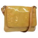 LOUIS VUITTON Monogram Vernis Thompson Street Bag Beige M91301 LV Auth 124936-1