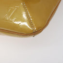 LOUIS VUITTON Monogram Vernis Thompson Street Bag Beige M91301 LV Auth 124936-14