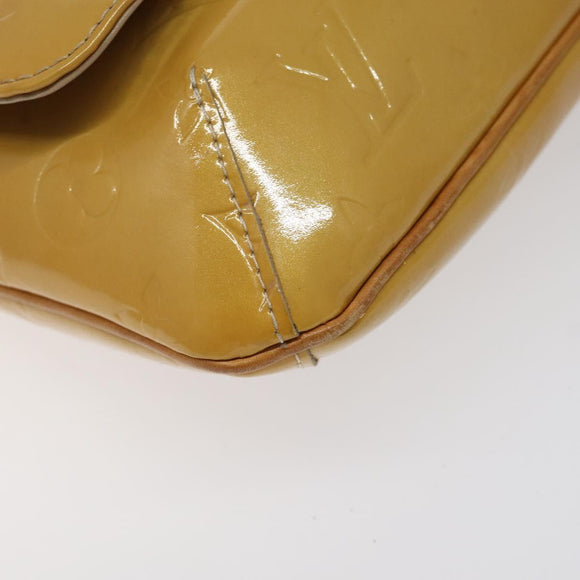 LOUIS VUITTON Monogram Vernis Thompson Street Bag Beige M91301 LV Auth 124936