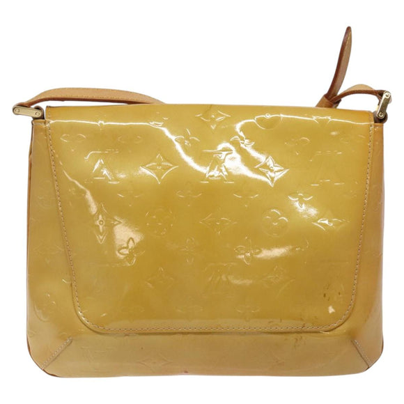 LOUIS VUITTON Monogram Vernis Thompson Street Bag Beige M91301 LV Auth 124936