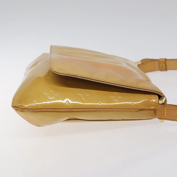 LOUIS VUITTON Monogram Vernis Thompson Street Bag Beige M91301 LV Auth 124936