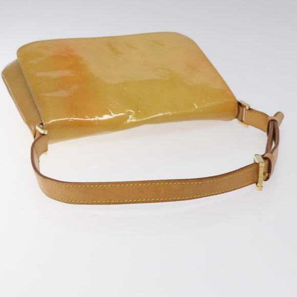 LOUIS VUITTON Monogram Vernis Thompson Street Bag Beige M91301 LV Auth 124936