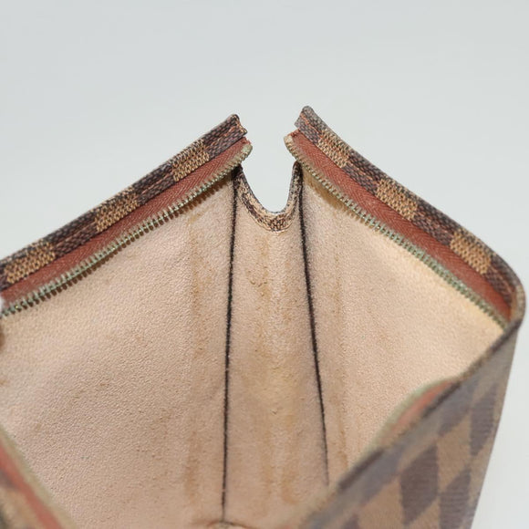 LOUIS VUITTON Damier Ebene Posh Toilette 26 Pouch N47543 LV Auth 124944