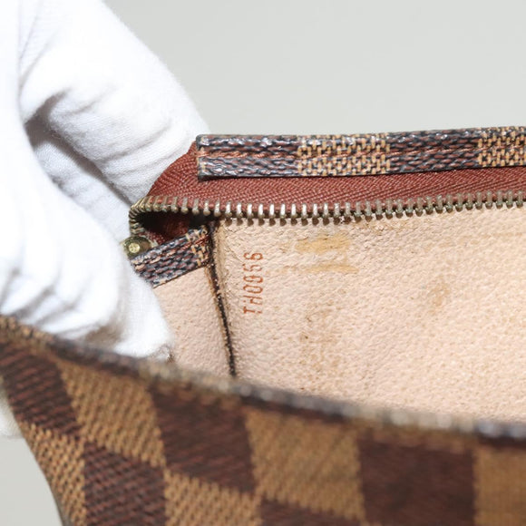 LOUIS VUITTON Damier Ebene Posh Toilette 26 Pouch N47543 LV Auth 124944