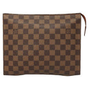 LOUIS VUITTON Damier Ebene Posh Toilette 26 Pouch N47543 LV Auth 124944-13