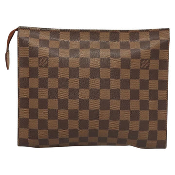 LOUIS VUITTON Damier Ebene Posh Toilette 26 Pouch N47543 LV Auth 124944 - 0