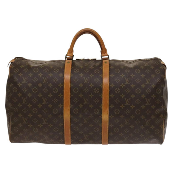 LOUIS VUITTON Monogram Keepall 60 Boston Bag M41422 LV Auth 124961