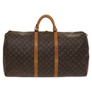 LOUIS VUITTON Monogram Keepall 60 Boston Bag M41422 LV Auth 124961-2