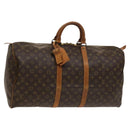 LOUIS VUITTON Monogram Keepall 55 Boston Bag M41424 LV Auth 124962-1