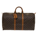 LOUIS VUITTON Monogram Keepall 55 Boston Bag M41424 LV Auth 124962-13