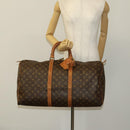 LOUIS VUITTON Monogram Keepall 55 Boston Bag M41424 LV Auth 124962-22