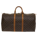 LOUIS VUITTON Monogram Keepall 55 Boston Bag M41424 LV Auth 124962-2