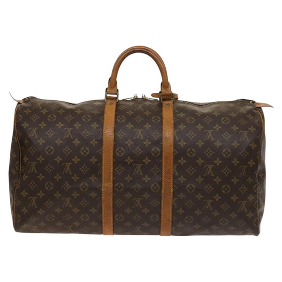 LOUIS VUITTON Monogram Keepall 55 Boston Bag M41424 LV Auth 124962
