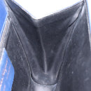 Salvatore Ferragamo Gancini Shoulder Bag Leather Blue Gold Auth 124976-18