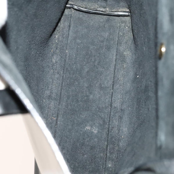 GUCCI Hand Bag Patent leather Black Gold 000 2058 0558 0 Auth 124983