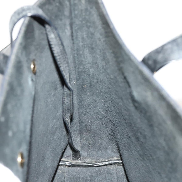 GUCCI Hand Bag Patent leather Black Gold 000 2058 0558 0 Auth 124983