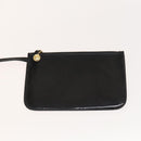 GUCCI Hand Bag Patent leather Black Gold 000 2058 0558 0 Auth 124983-19