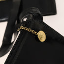 GUCCI Hand Bag Patent leather Black Gold 000 2058 0558 0 Auth 124983-22