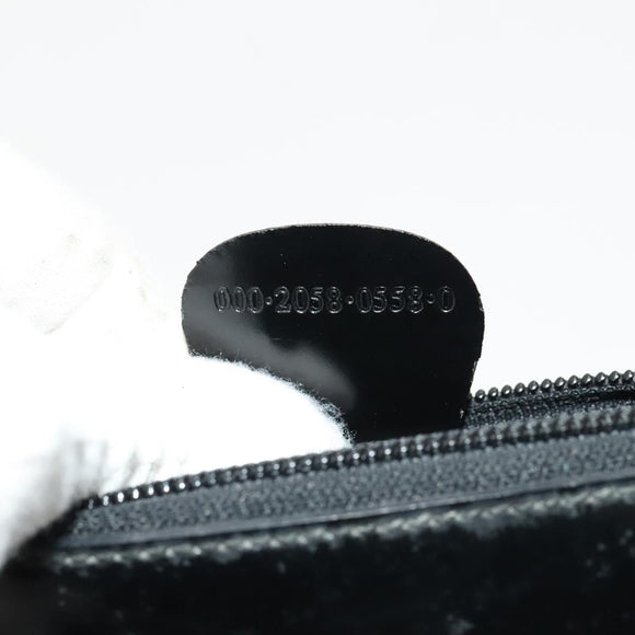 GUCCI Hand Bag Patent leather Black Gold 000 2058 0558 0 Auth 124983