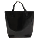 GUCCI Hand Bag Patent leather Black Gold 000 2058 0558 0 Auth 124983-2