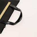 GUCCI Hand Bag Patent leather Black Gold 000 2058 0558 0 Auth 124983-7