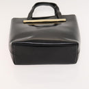 GUCCI Hand Bag Patent leather Black Gold 000 2058 0558 0 Auth 124983-5