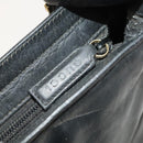 GUCCI Shoulder Bag Leather Black Gold Auth 124984-14