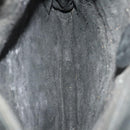 GUCCI Shoulder Bag Leather Black Gold Auth 124984-16