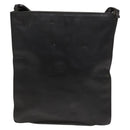 GUCCI Shoulder Bag Leather Black Gold Auth 124984-2