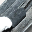 GUCCI Shoulder Bag Leather Black Gold Auth 124984-20