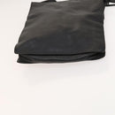 GUCCI Shoulder Bag Leather Black Gold Auth 124984-9