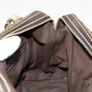 GUCCI GG Crystal Hand Bag Coated Canvas Brown Gold 223962 Auth 124985-18