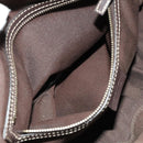 GUCCI GG Crystal Hand Bag Coated Canvas Brown Gold 223962 Auth 124985-20