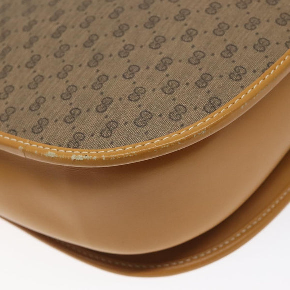 GUCCI Micro GG Supreme Shoulder Bag PVC Beige Gold 004 112 0363 Auth 124986