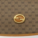 GUCCI Micro GG Supreme Shoulder Bag PVC Beige Gold 004 112 0363 Auth 124986-18