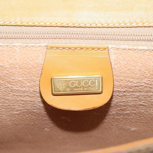 GUCCI Micro GG Supreme Shoulder Bag PVC Beige Gold 004 112 0363 Auth 124986