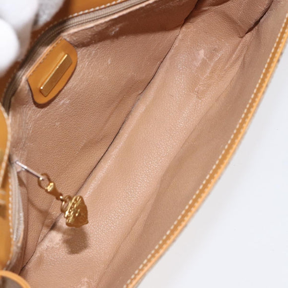 GUCCI Micro GG Supreme Shoulder Bag PVC Beige Gold 004 112 0363 Auth 124986