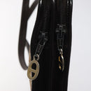 Christian Dior Trotter Canvas Shoulder Bag Brown Gold Auth 124989-10