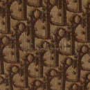 Christian Dior Trotter Canvas Shoulder Bag Brown Gold Auth 124989-3