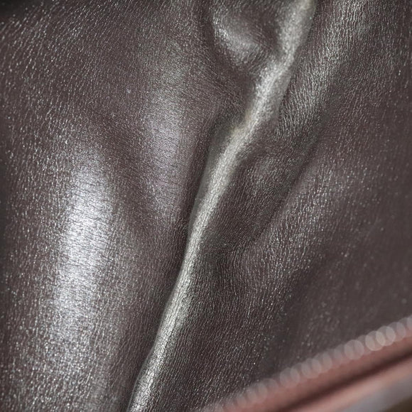 Christian Dior Trotter Canvas Shoulder Bag Brown Gold Auth 124990