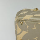 CHANEL Chain Tote Bag Straw Beige CC Auth 125000-9