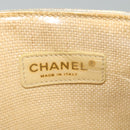 CHANEL Chain Tote Bag Straw Beige CC Auth 125000-10