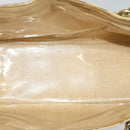 CHANEL Chain Tote Bag Straw Beige CC Auth 125000-11