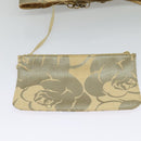 CHANEL Chain Tote Bag Straw Beige CC Auth 125000-20