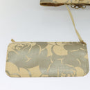 CHANEL Chain Tote Bag Straw Beige CC Auth 125000-21