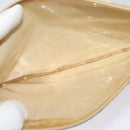 CHANEL Chain Tote Bag Straw Beige CC Auth 125000-22