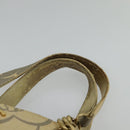 CHANEL Chain Tote Bag Straw Beige CC Auth 125000-8