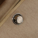 HERMES Herbag Cabas MM Hand Bag Canvas Leather Beige Brown Silver Auth 125002-21