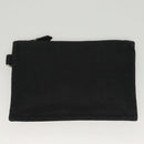 HERMES Pouch 2Set Black Silver Auth 125004-11